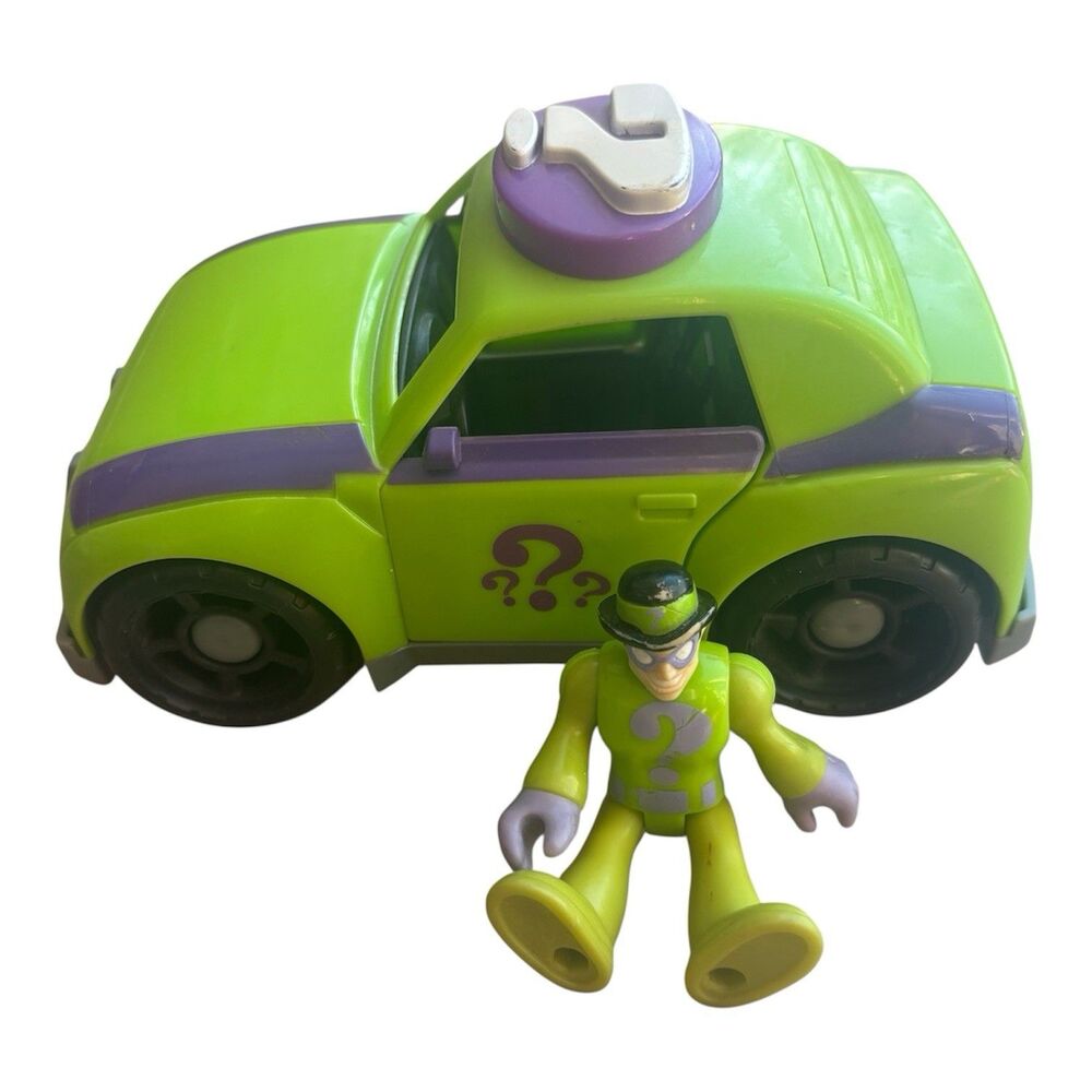 Fisher-Price Imaginext DC Super Friends The Riddler&Hot Rod Car Toy 2009 Batman